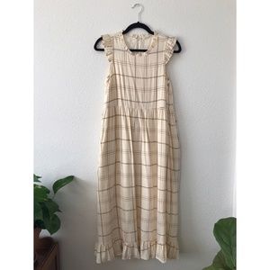 Clad and Cloth Plaid Midi Dress